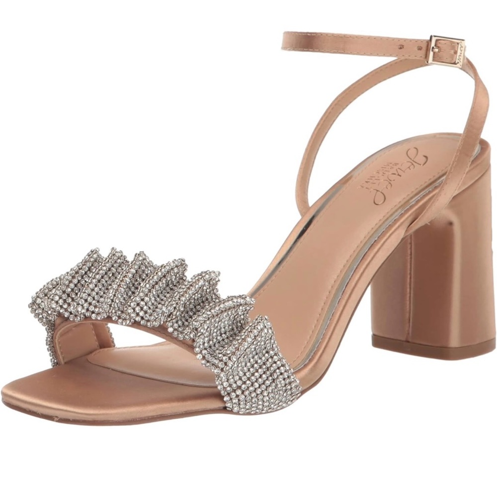 Jewel Badgley Mischka Rita Women's Synthetic Block Heel Sandal